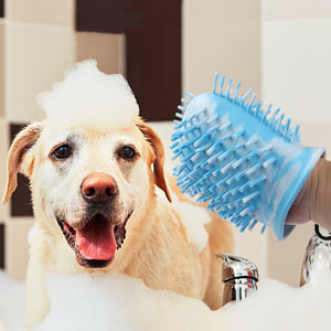 2-in-1 Pet Paw Cleaner Cup Brush