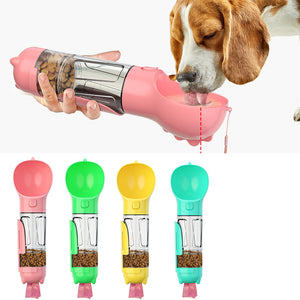 3-in-1 Portable Dog Water & Food Bottle Feeder