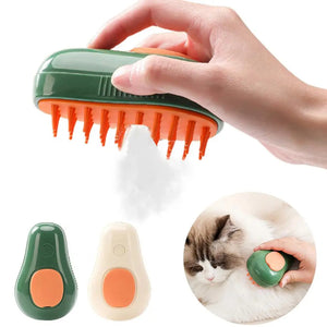 Electric Steam Self Cleaning Pet Grooming Brush