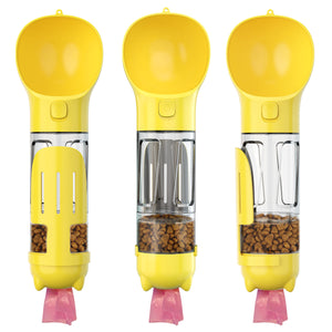 3-in-1 Portable Dog Water & Food Bottle Feeder