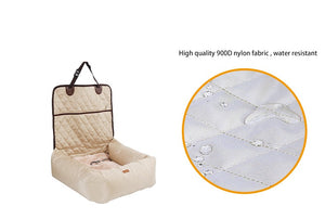 2-in-1 Foldable Pet Car Seat & Bed