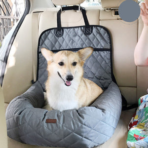 2-in-1 Foldable Pet Car Seat & Bed