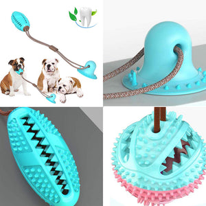 Silicone Suction Cup Dog Chew & Tug Toy