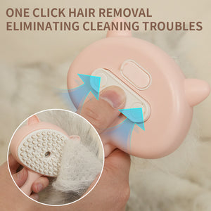 Rechargeable Self Cleaning Pet Grooming Brush