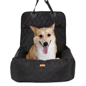 2-in-1 Foldable Pet Car Seat & Bed