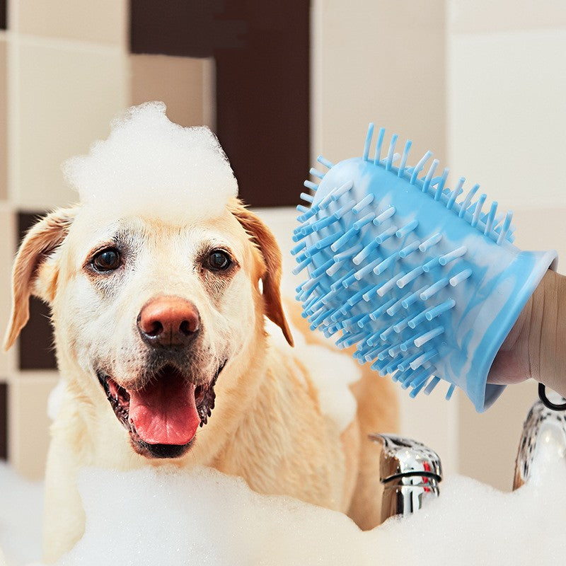 2-in-1 Pet Paw Cleaner Cup Brush