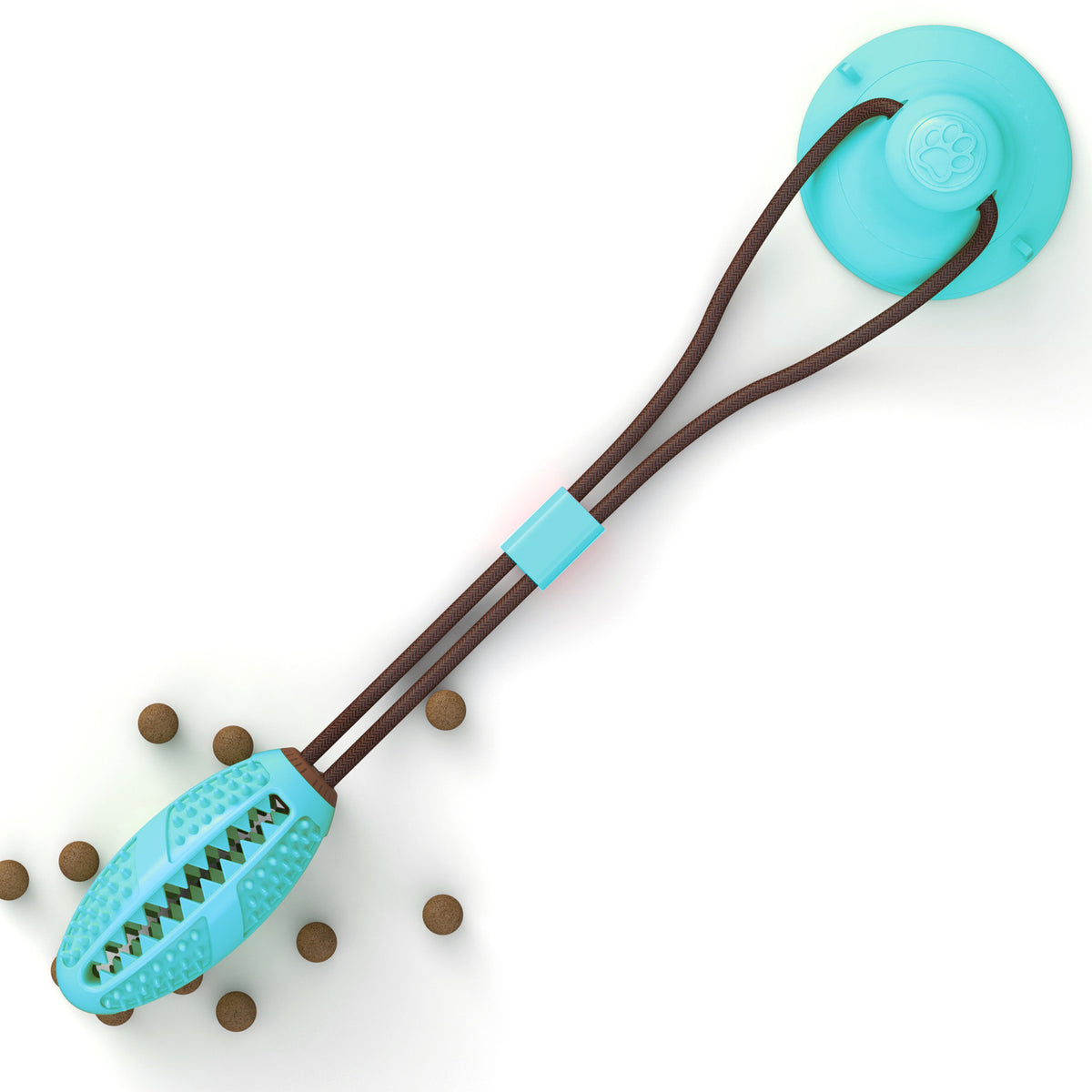 Silicone Suction Cup Dog Chew & Tug Toy
