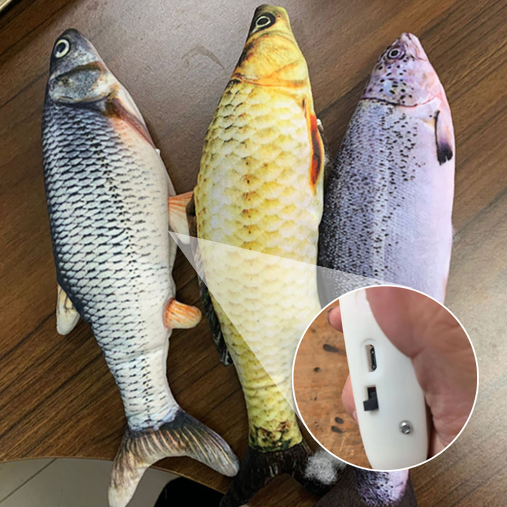 Electric Jumping Fish Toy (No Catnip)