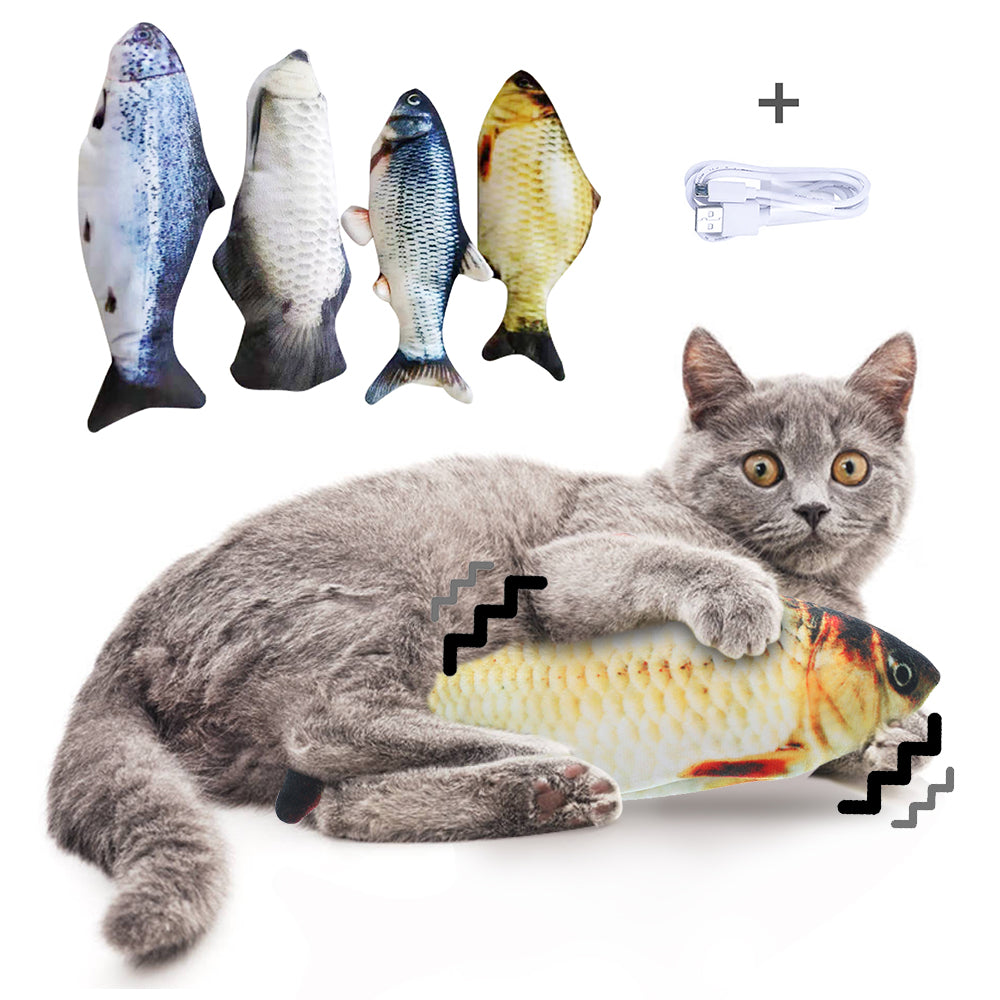Electric Jumping Fish Toy (No Catnip)