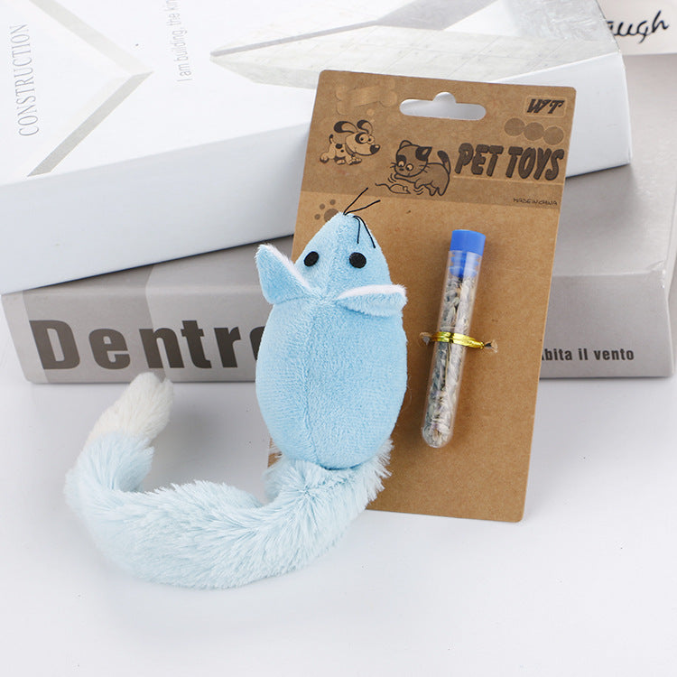 Long Tail Interactive Cat Teaser Toy Mouse
