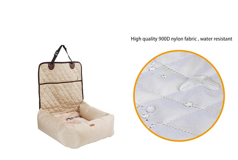 2-in-1 Foldable Pet Car Seat & Bed