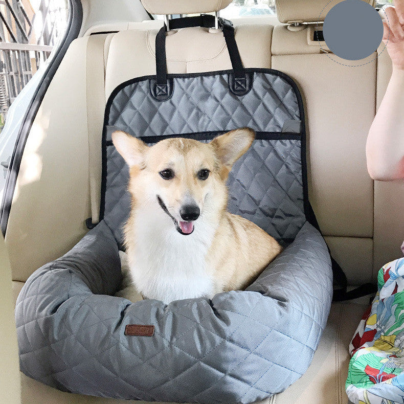2-in-1 Foldable Pet Car Seat & Bed