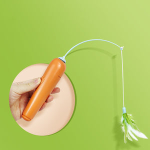 2-in-1 Feather Cat Toy Turntable
