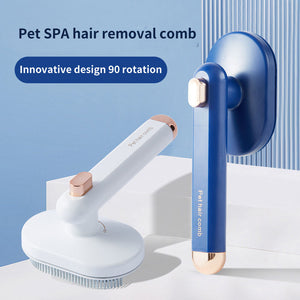 Self Cleaning Pet Hair Removal Grooming Comb