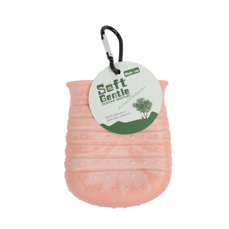 2-in-1 Pet Paw Cleaner Cup Brush