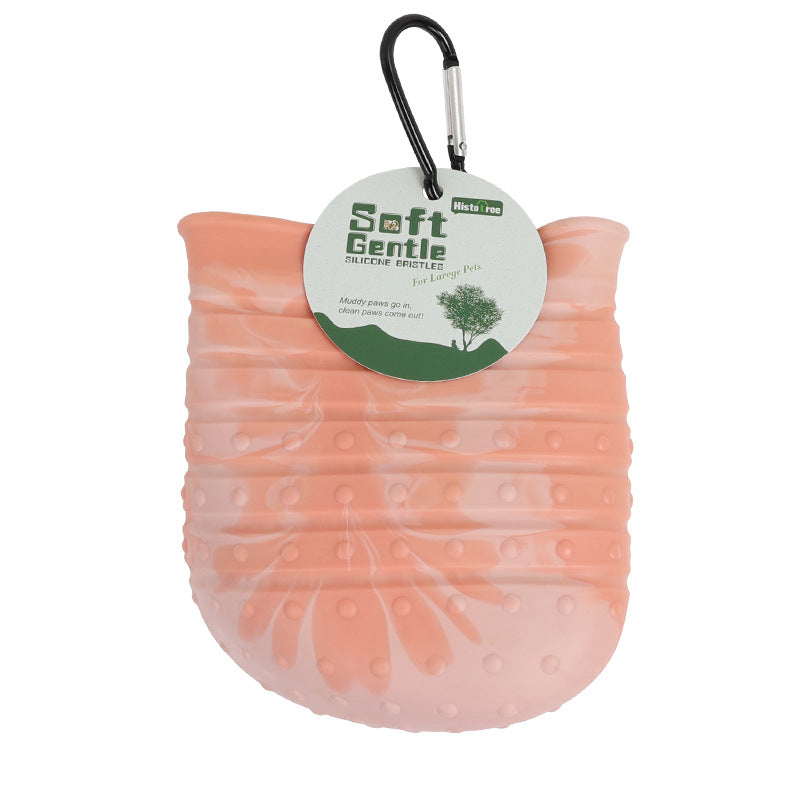 2-in-1 Pet Paw Cleaner Cup Brush