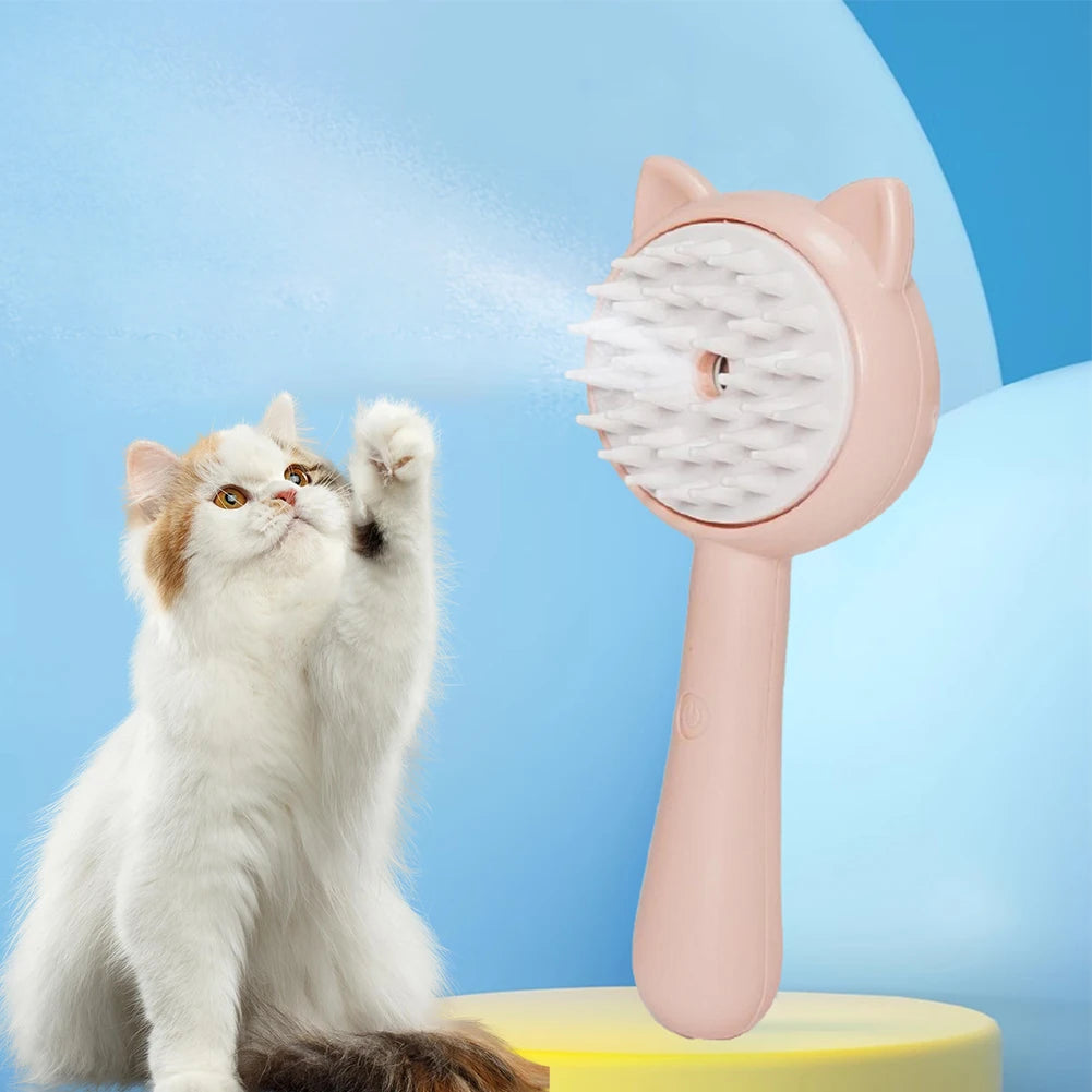 Rechargeable Self Cleaning Pet Grooming Brush