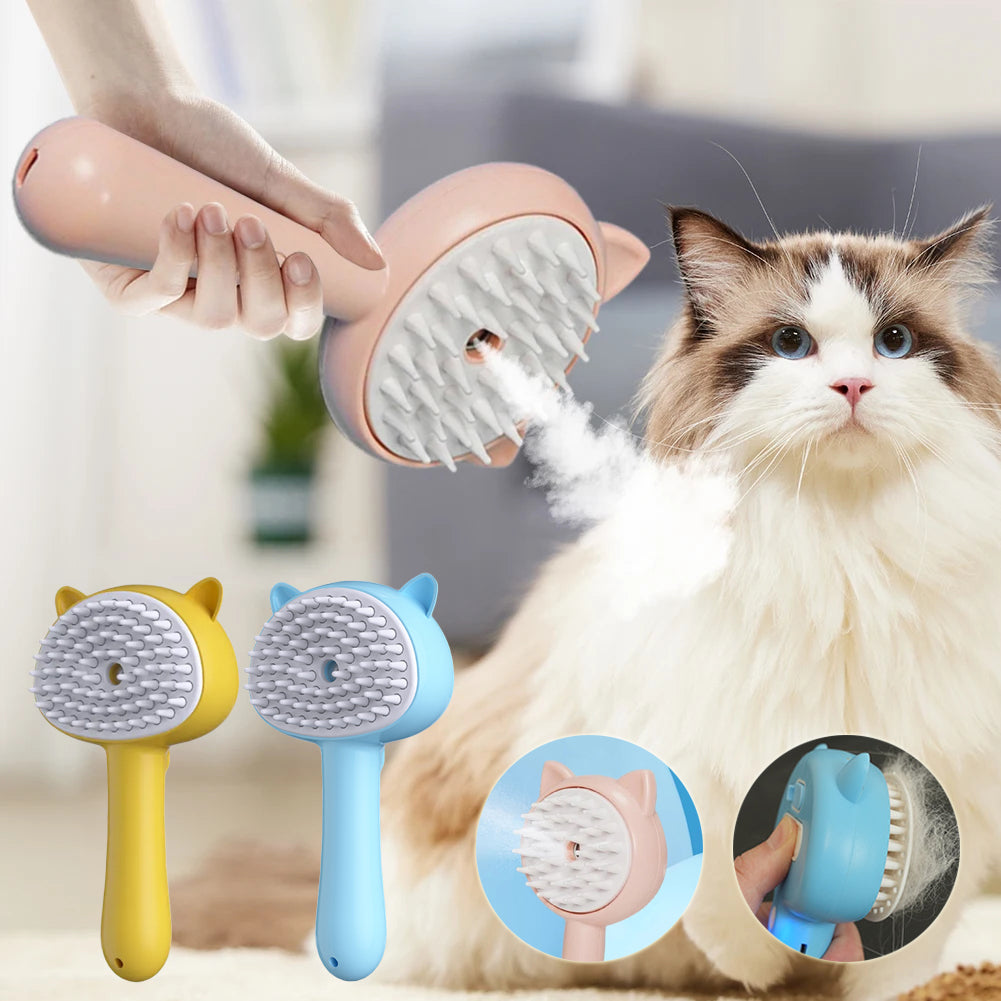 Rechargeable Self Cleaning Pet Grooming Brush