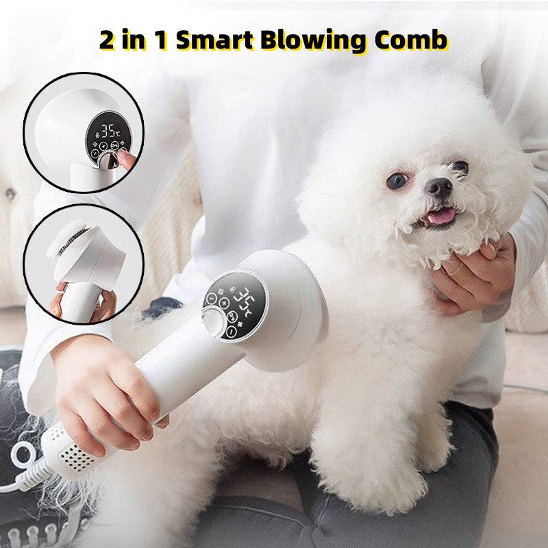 Silent Smart Pet Hair Dryer Comb