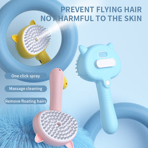 Rechargeable Self Cleaning Pet Grooming Brush
